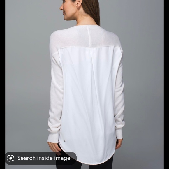 Lululemon White cardi in the front cardigan - Picture 3 of 5